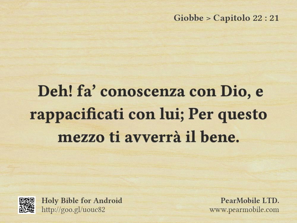Giobbe, Capitolo 22:21